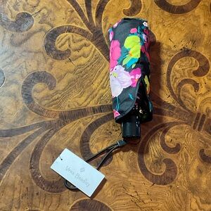Vera Bradley Black Floral Umbrella. #49